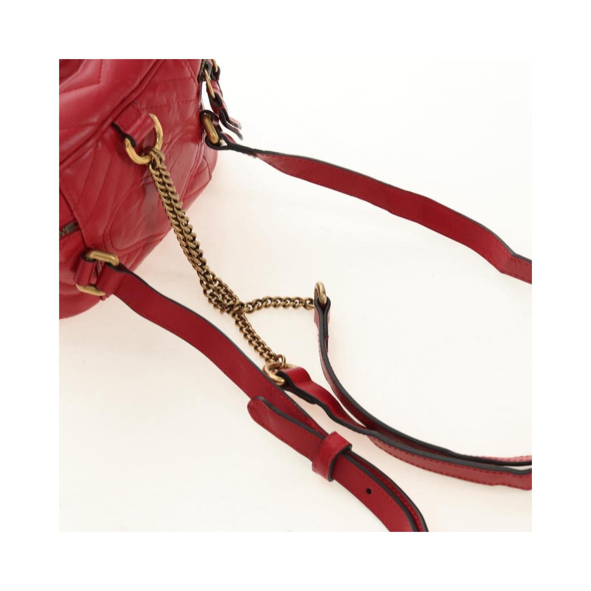 Gucci - GG Marmont mini leather vanity backpack - Red