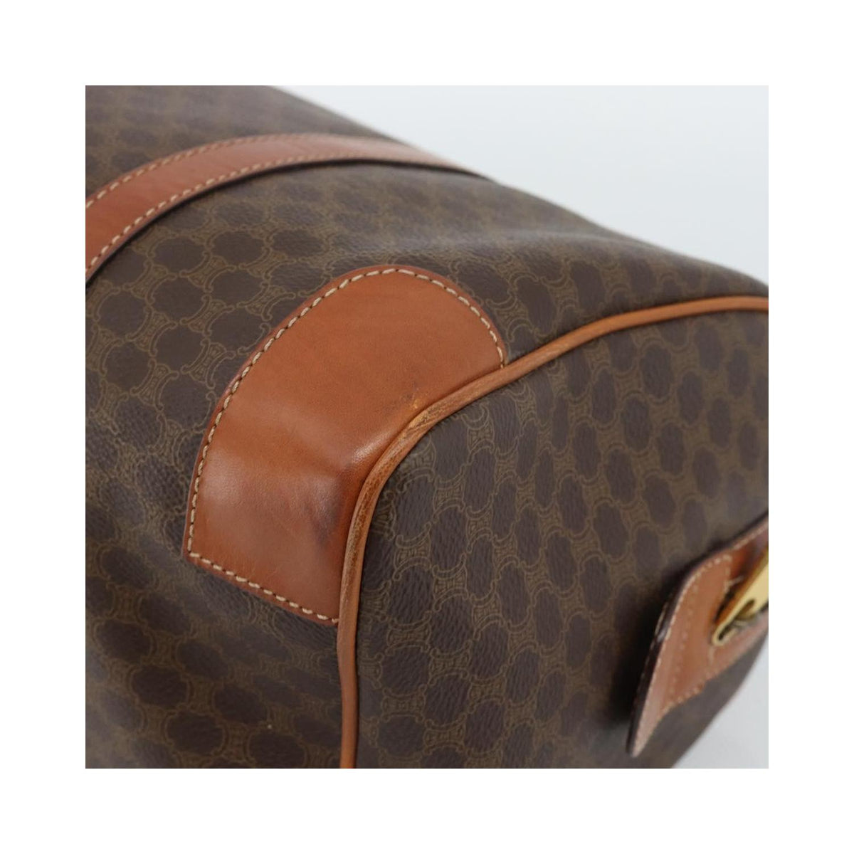 Celine - Sac À Main Vintage Macadam Boston Toile - Marron