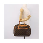 Louis Vuitton - Sac À Main Deauville Mini Toile - Marron