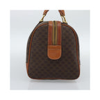 Celine - Sac À Main Vintage Macadam Boston Toile - Marron