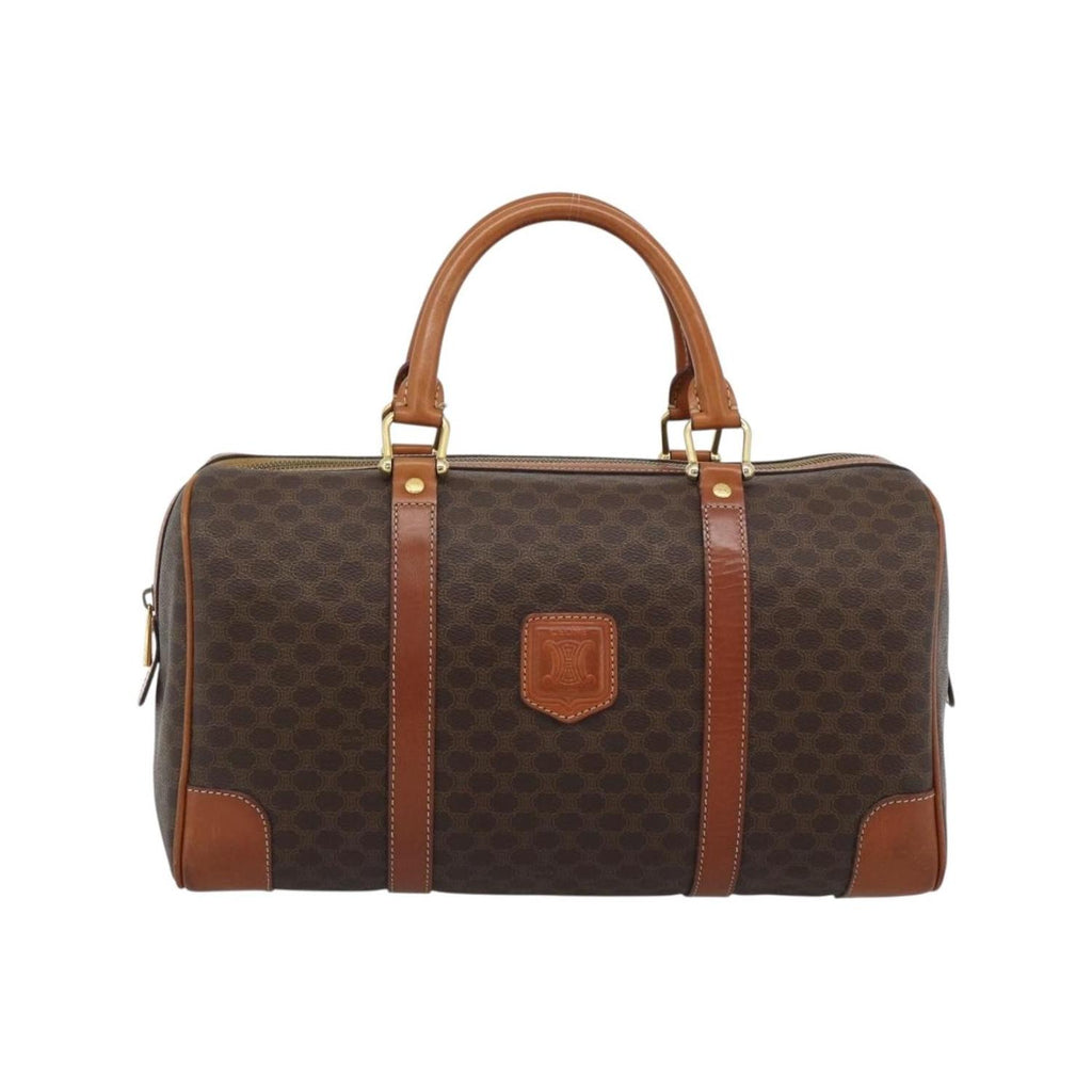 Celine - Sac À Main Vintage Macadam Boston Toile - Marron