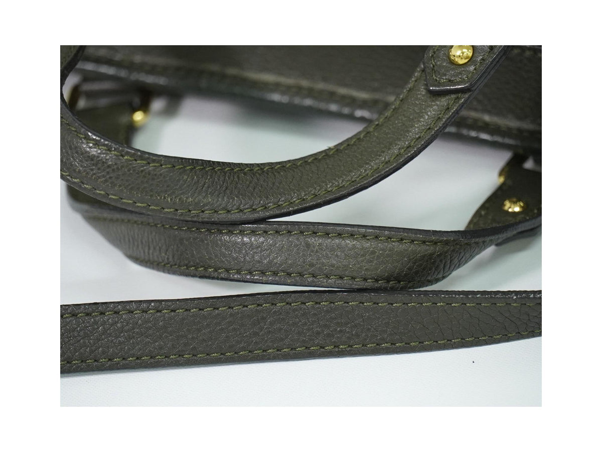 Louis Vuitton – Skórzana torebka do ręki Stellar PM – Khaki