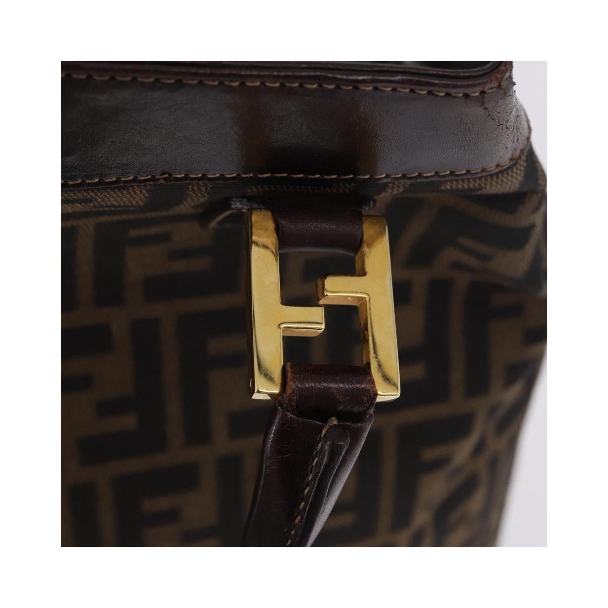 Fendi - Sac À Main Vintage Zucca Toile - Marron