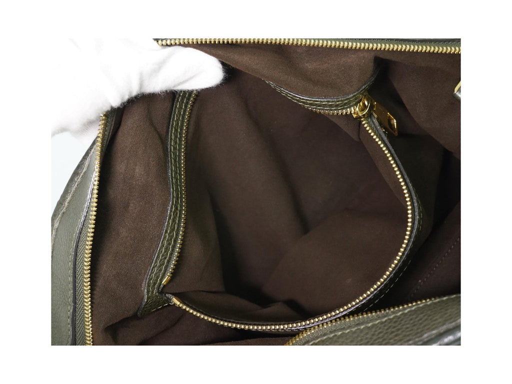 Louis Vuitton – Skórzana torebka do ręki Stellar PM – Khaki