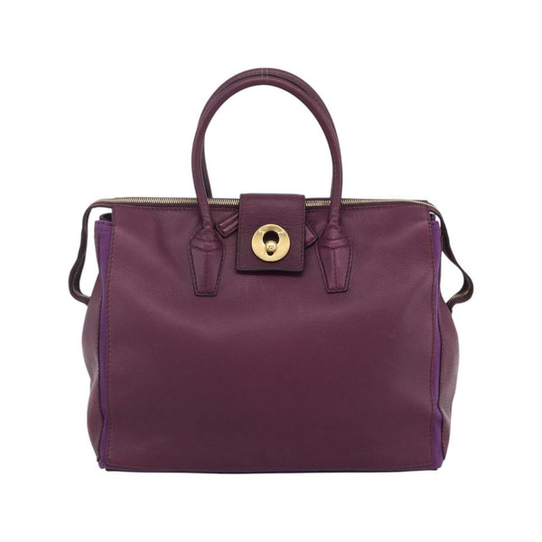 Saint Laurent - Cabas Bicolor Muse Two Cabas Cuir - Violet
