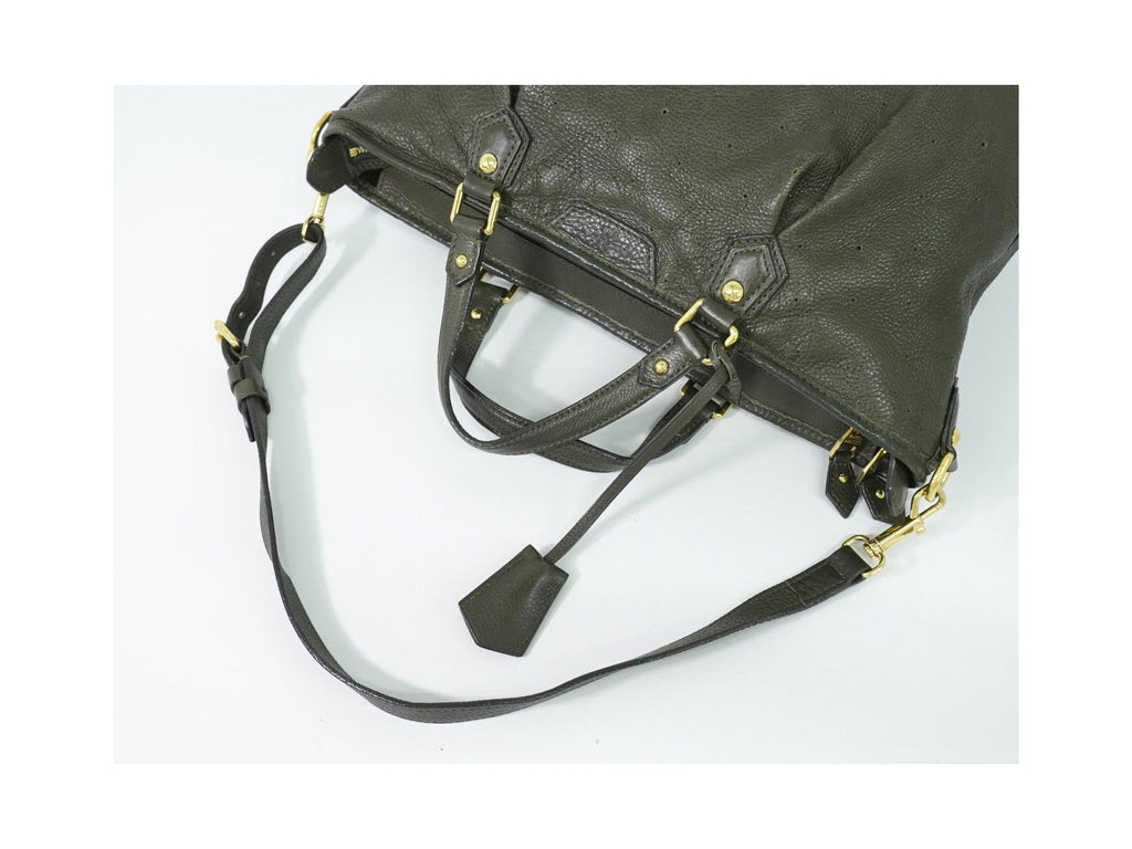 Louis Vuitton – Skórzana torebka do ręki Stellar PM – Khaki
