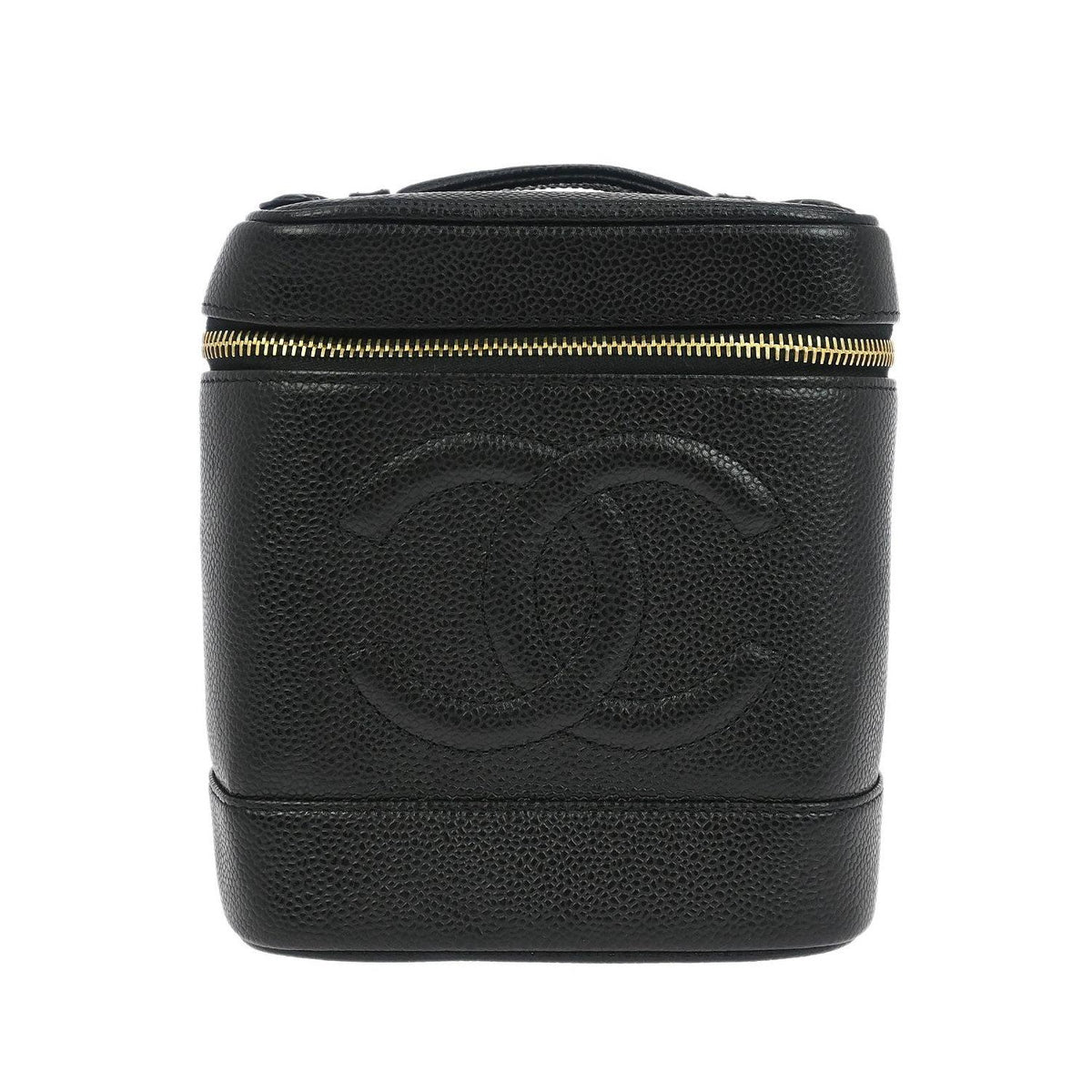 Chanel - Sac À Main Vintage Timeless Cosmetic Case Small Cuir - Noir