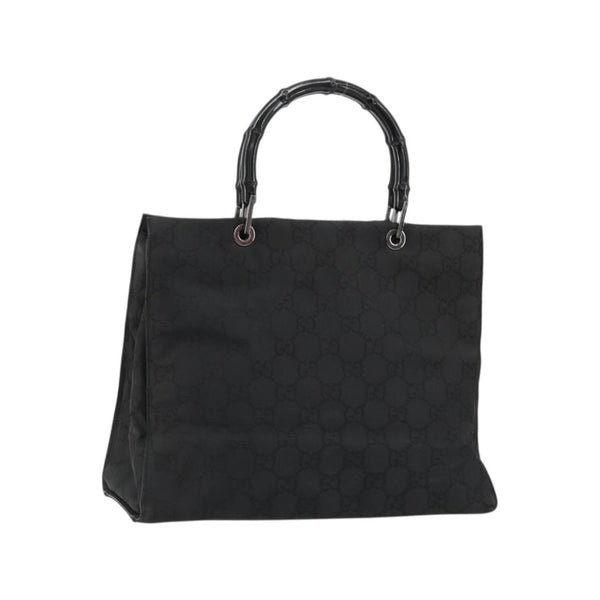 Gucci - Cabas Vintage Bamboo Handle Tote Toile - Noir