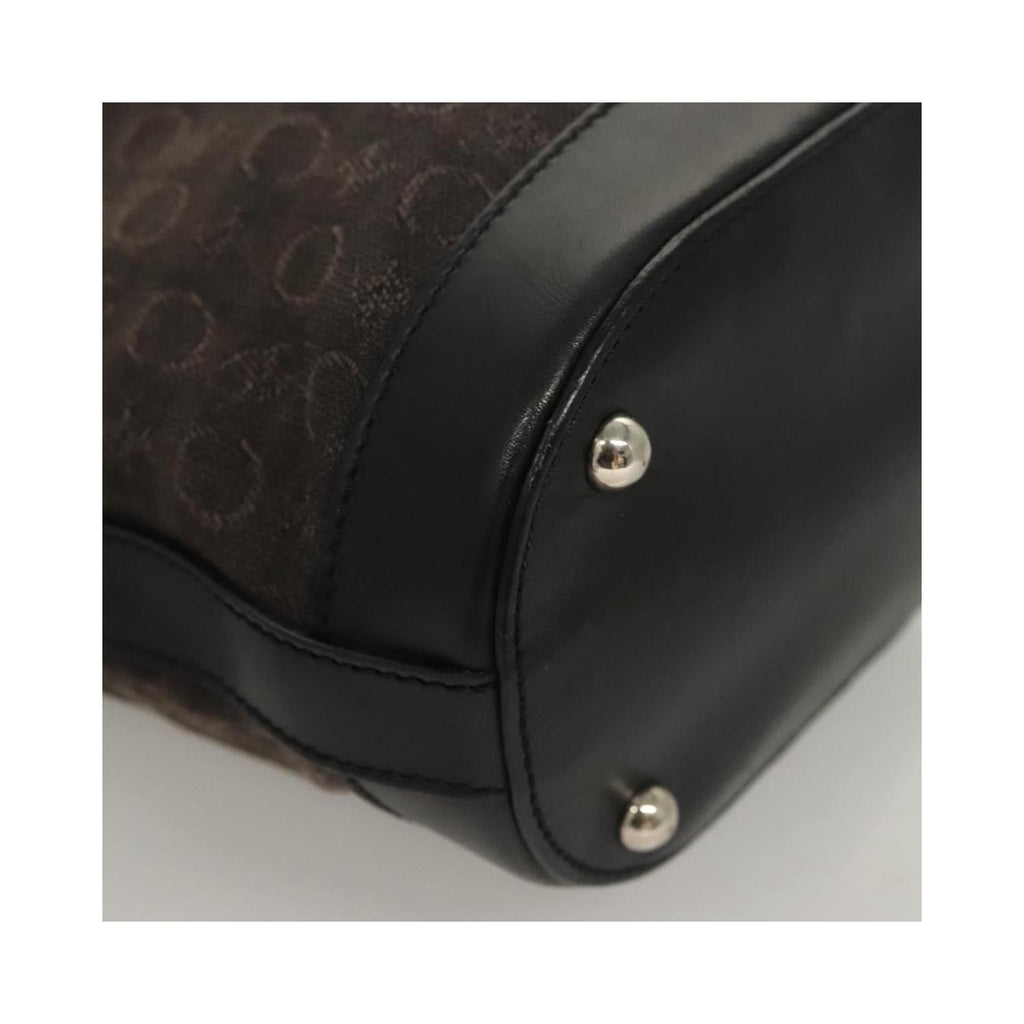 Celine - C Macadam Canvas Handbag - Black