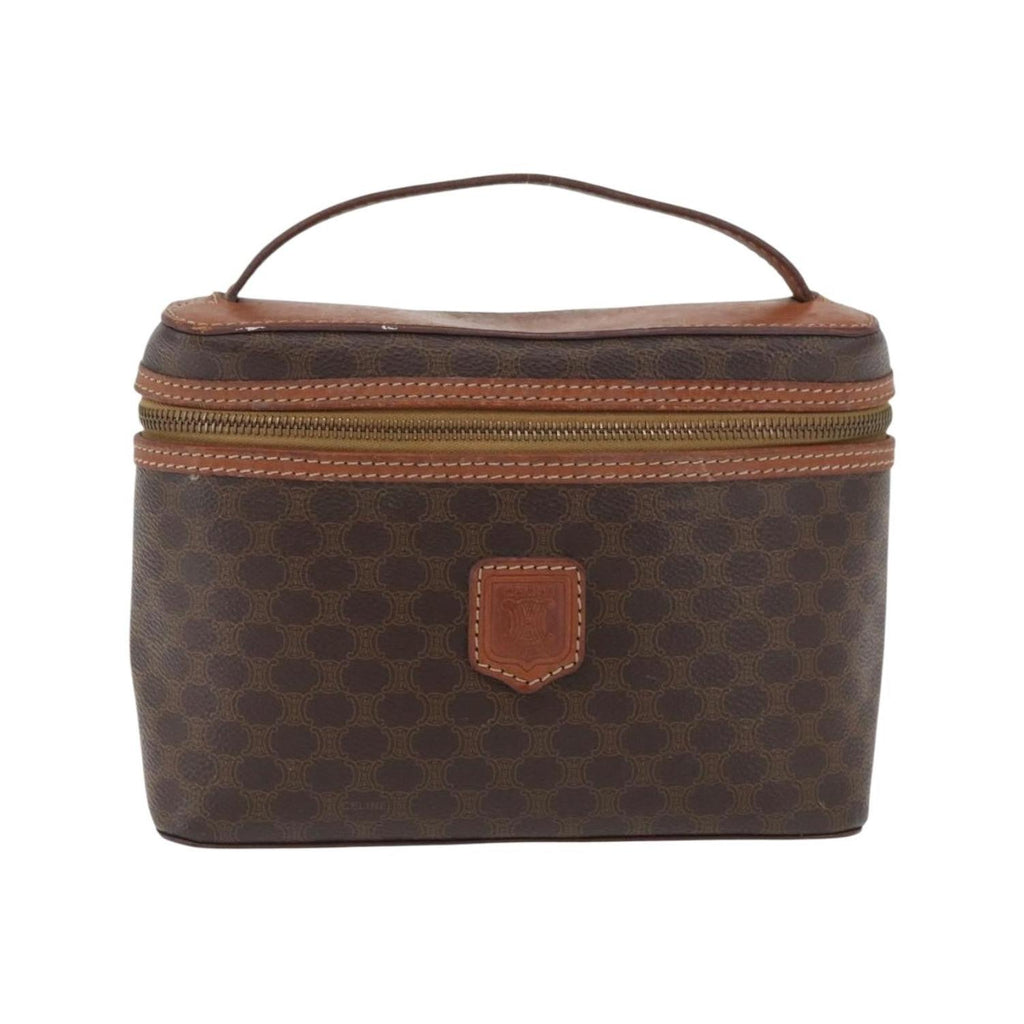 Celine - Pochette Macadam Vanity Toile - Marron