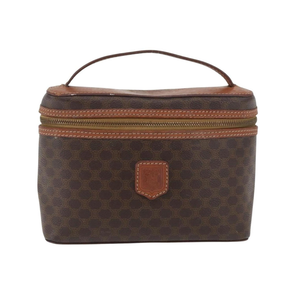 Celine - Pochette Macadam Vanity Toile - Marron
