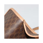 Celine - Sac Porté Épaule Vintage Macadam Circle Logo Toile - Marron
