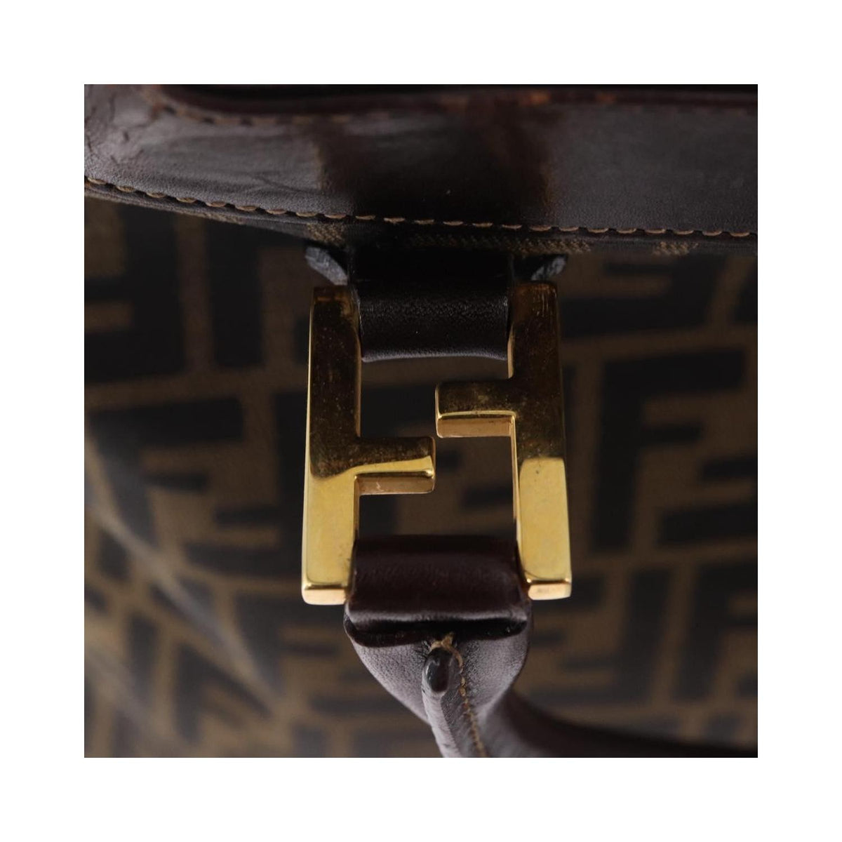 Fendi - Sac À Main Vintage Zucca Toile - Marron