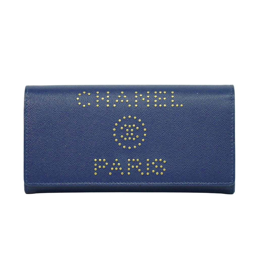Chanel Deauville Flap Wallet Caviar Long