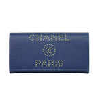Chanel Deauville Flap Wallet Caviar Long