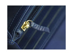 Chanel - Deauville Flap Wallet Lang Pung I Læder - Marineblå