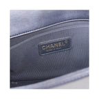 Chanel - Sac Porté Épaule Boy Flap New Medium Cuir - Bleu Marine