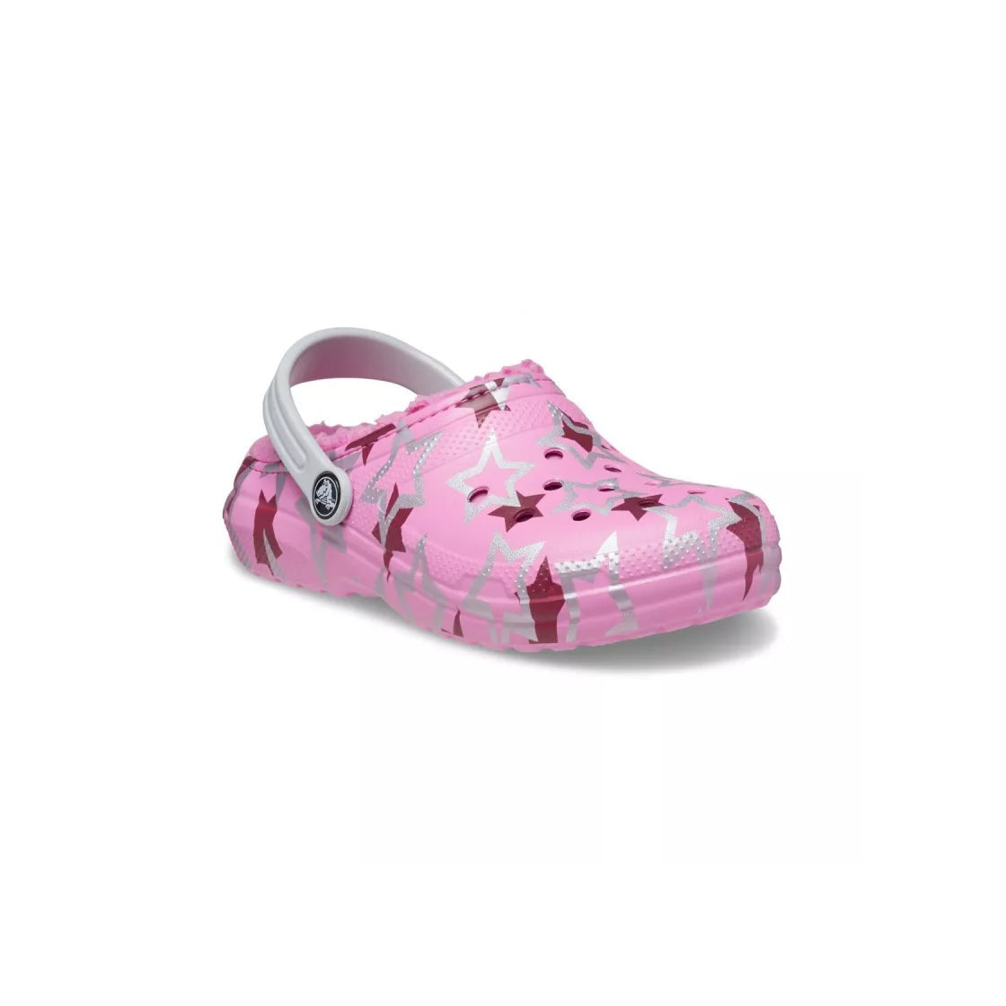 Classic Lined Disco Dance Party Junior Clogs - Pink
