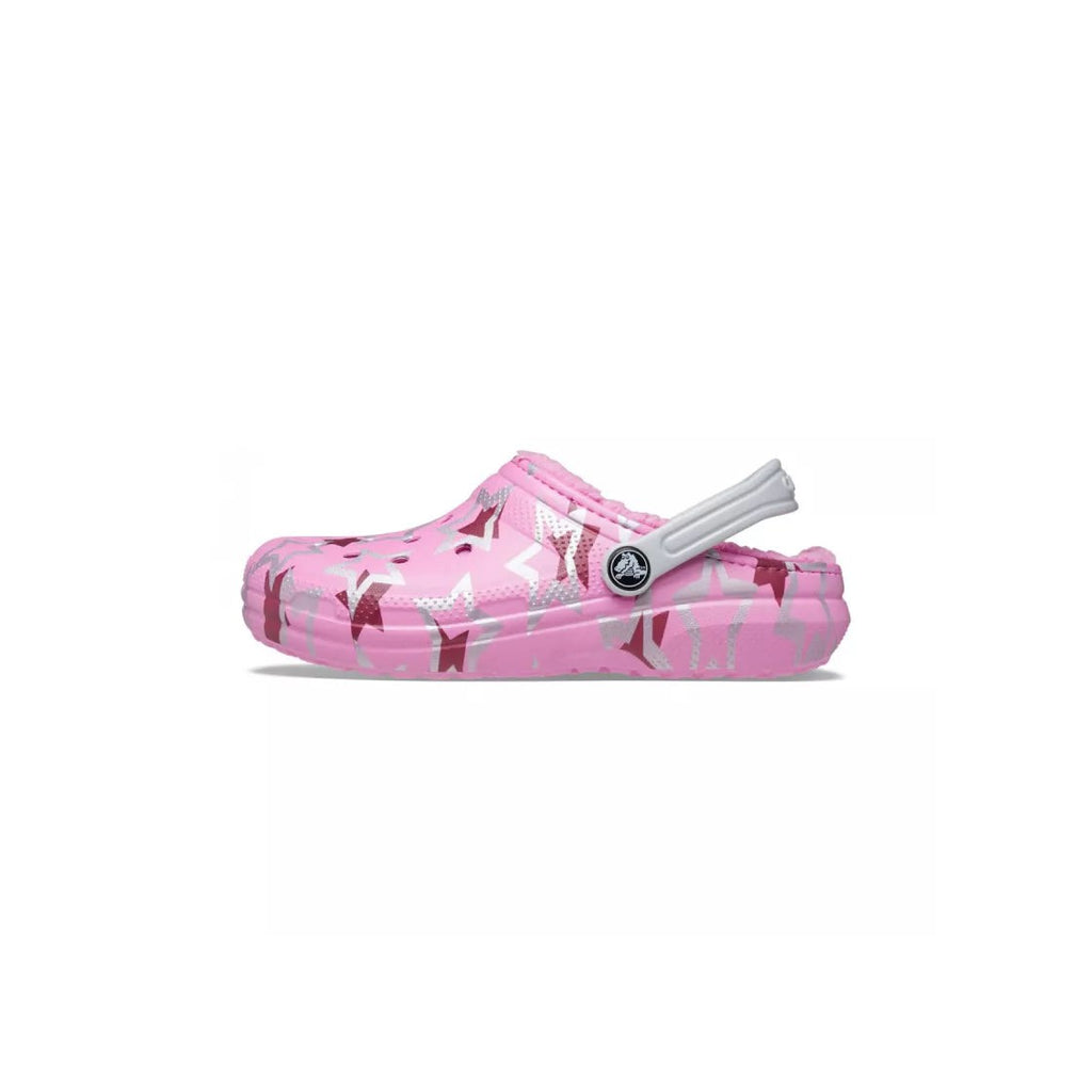Classic Lined Disco Dance Party Junior Clogs - Pink