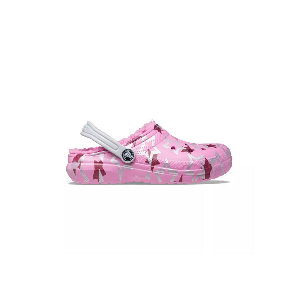 Classic Lined Disco Dance Party Junior Clogs - Pink