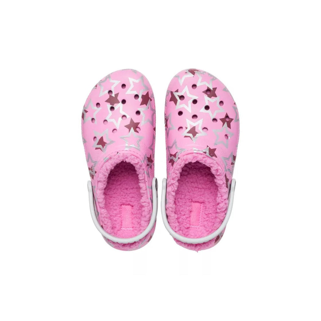 Classic Lined Disco Dance Party Junior Clogs - Pink