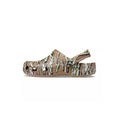 Classic Printed Camo Clogs - Khaki