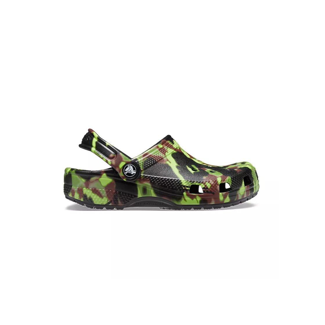 Classic Sray Camo Clogs - Black