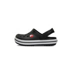 Zuecos Crocband Niños - Negro/Blanco