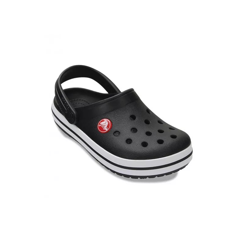 Zuecos Crocband Niños - Negro/Blanco