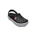 Zuecos Crocband Niños - Negro/Blanco