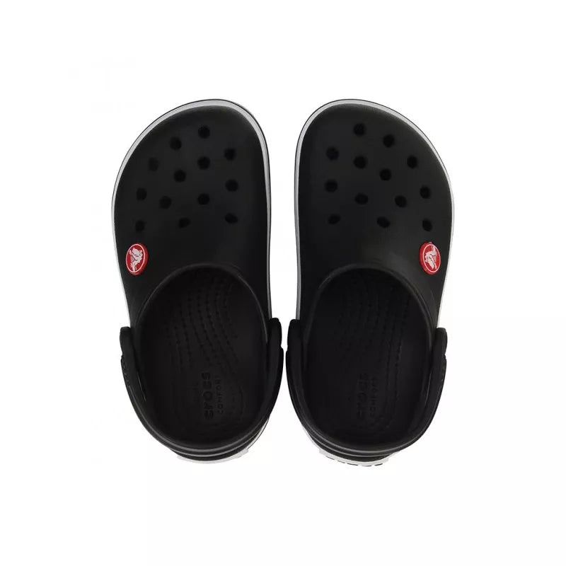 Zuecos Crocband Niños - Negro/Blanco