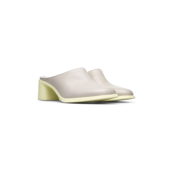 Camper - Zuecos Tacón Meda - Gris Claro - Mujer