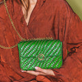 Bolso Ava Mediano De Piel Trenzada Romero