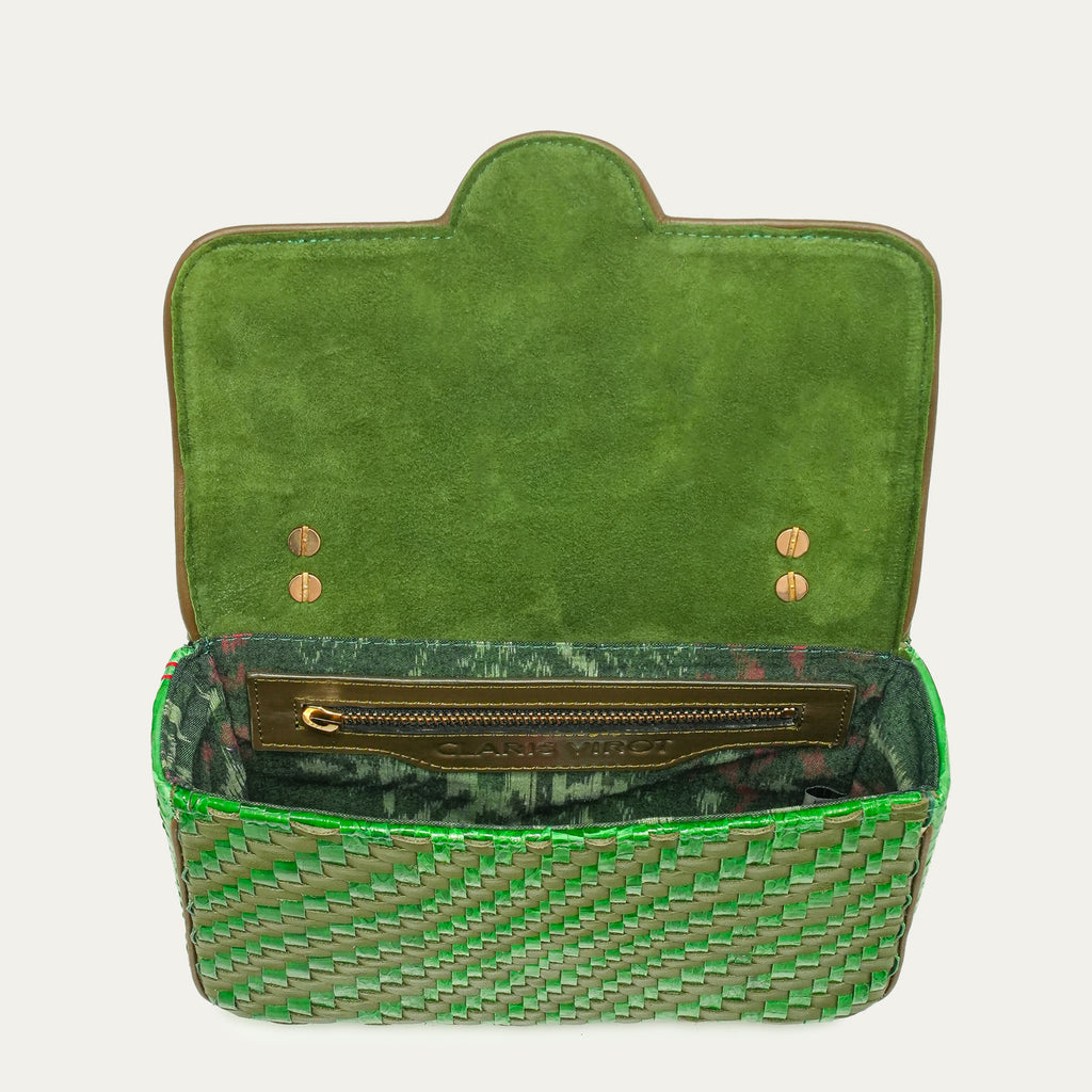 Bolso Ava Mediano De Piel Trenzada Romero