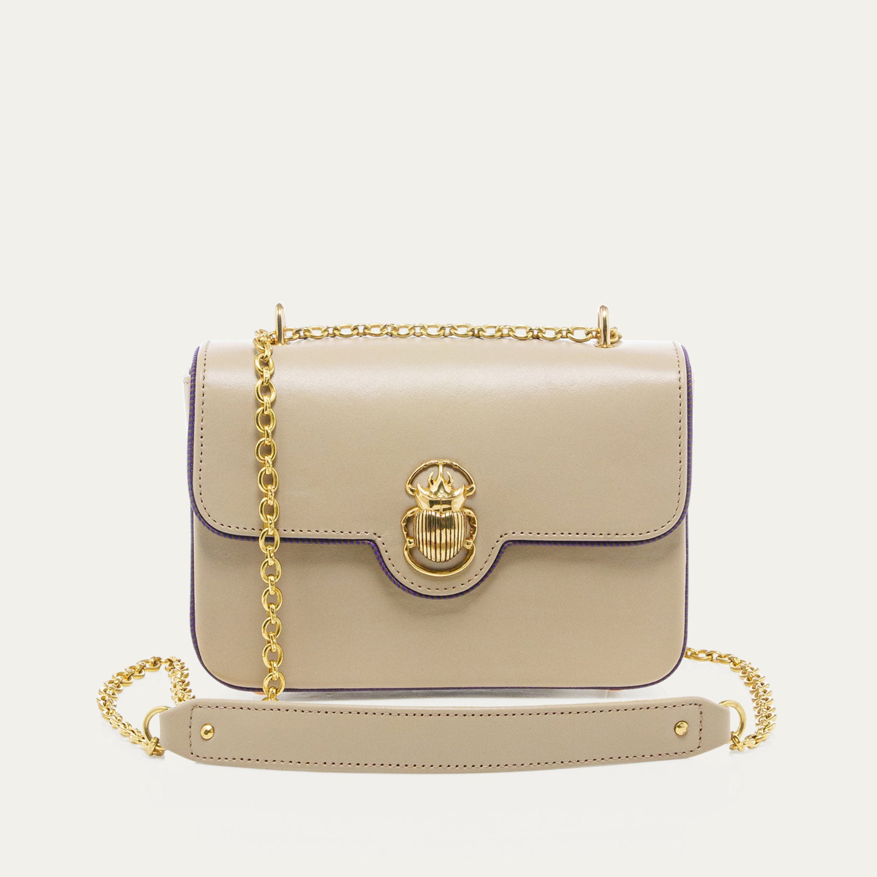 Bolso Ava Mediano Napa Yeso