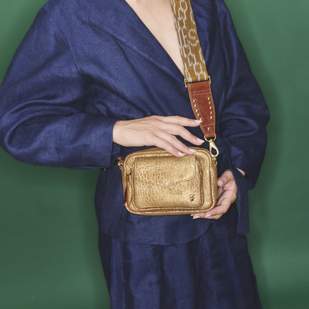 Sac Baby Charly Cuir Bubble Or Antique