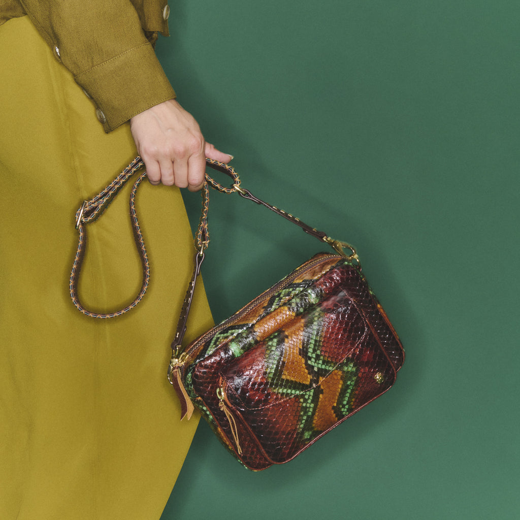 Bolso Oasis Charly Python grande