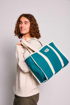Borsa Shopper Oscar - Blu Pavone