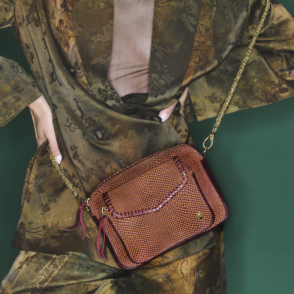 Sekhmet Velvet Calfskin Charly Bag