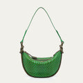 Sac Chris Cuir Tressé Romarin
