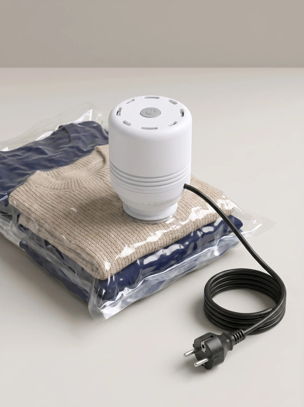 Set de Almacenamiento al Vacío para Viaje: 8 Bolsas de Compresión + Bomba Eléctrica