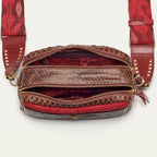 Lily Choco Crocodile and Python Bag
