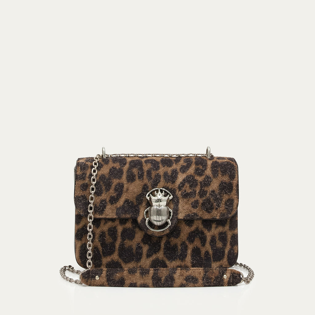 Bolso grande Ava Leo de piel vintage