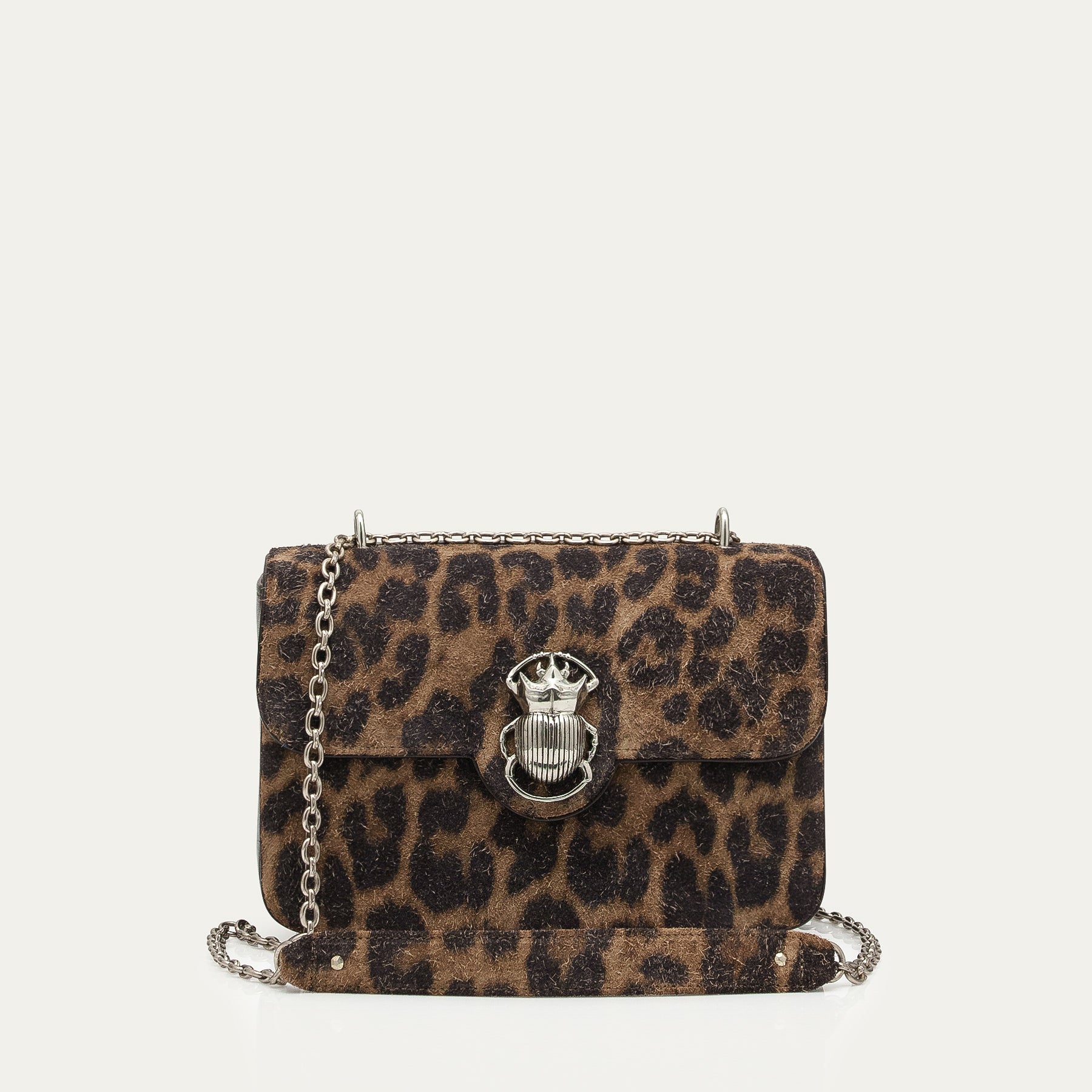 Bolso grande Ava Leo de piel vintage