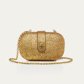 Bolso Chiara Bubble De Piel Dorado Antiguo