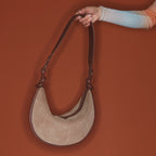 Bolso Chris Crust de piel Gris