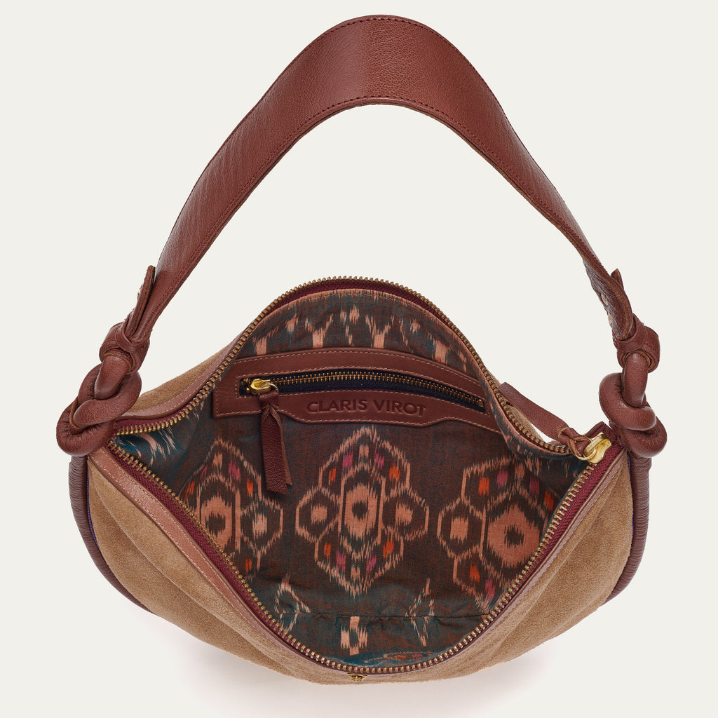 Bolso Chris Crust de piel Gris