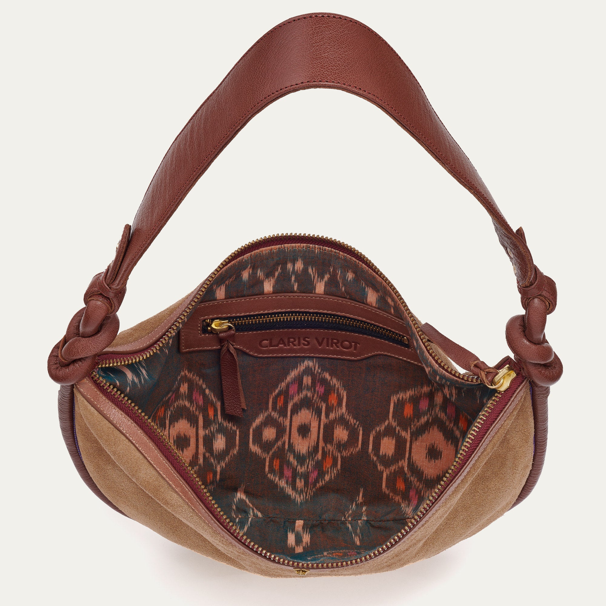 Bolso Chris Crust de piel Gris