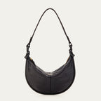 Chris Croco Embossed Leather Bag Black
