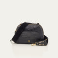 Clara Croco Embossed Leather Bag Black